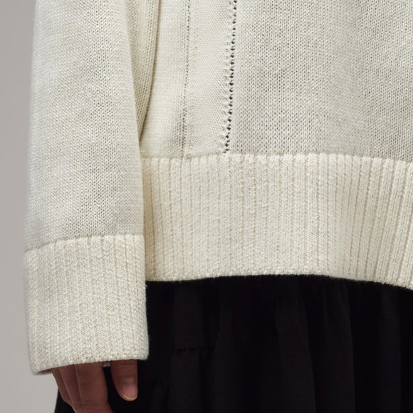 Ladies' Ribbed Sweater FUCHSIA (LYK-005) - Picture 5 of 7